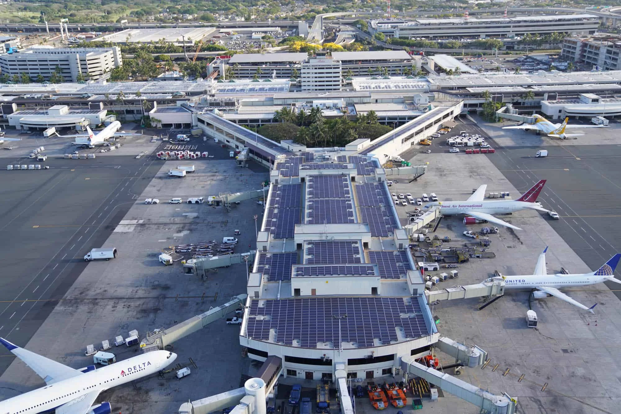 호놀룰루 공항 전경 호놀룰루 공항 전경