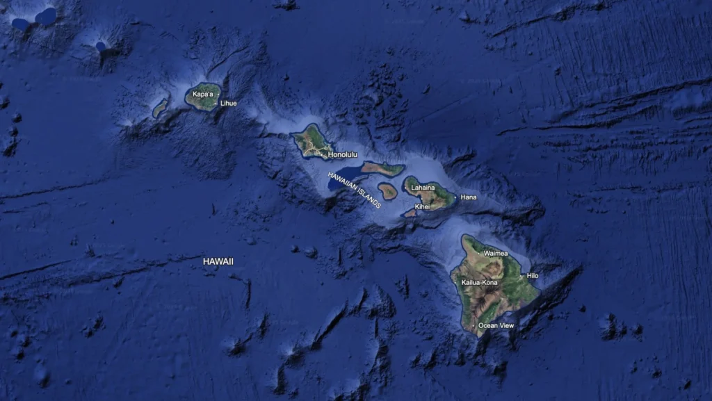 하와이 주요 섬들 하와이 주요 섬들